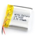 Akumuliatorius Li-Pol Akyga 470mAh 1S 3.7V Akumuliatorius Li-Pol Akyga 470mAh 1S 3.7V