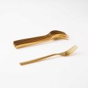 Prato cake fork set, 6 pieces, gold color, AMBITION Prato cake fork set, 6 pieces, gold color, AMBITION