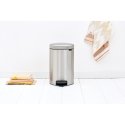 Brabantia Bo Waste Bin, 12L - Matt Steel Fingerprint Proof