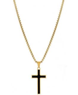 Troli Gold Cross Necklace VGX211-1G (chain, pendant)