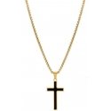 Troli Gold Cross Necklace VGX211-1G (chain, pendant)