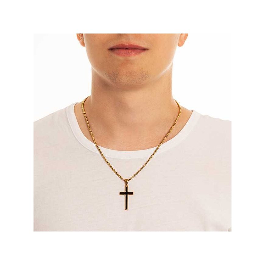 Troli Gold Cross Necklace VGX211-1G (chain, pendant) – 2