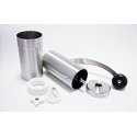Porlex Tall manual coffee grinder made of stainless steel with ceramic grinder