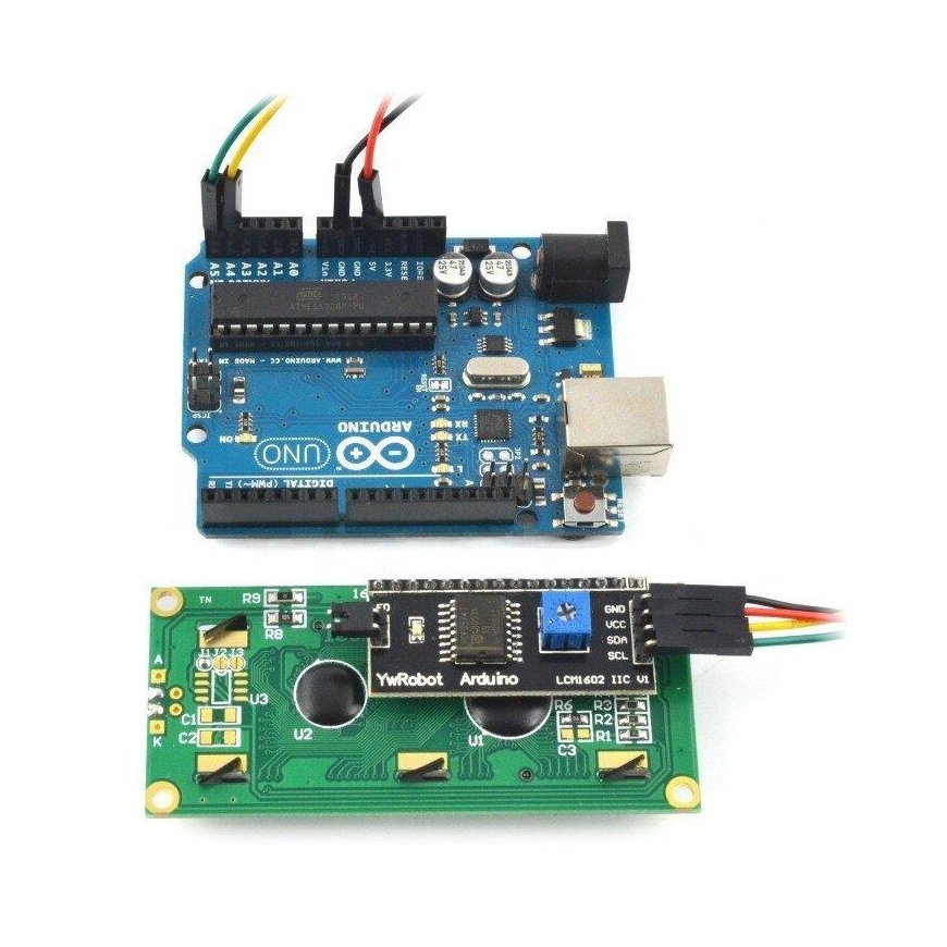 Oem LCD display 2x16 characters blue + I2C LCM1602 converter – 3