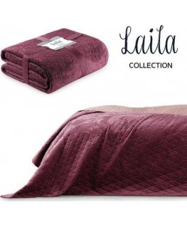 AmeliaHome päiväpeitto LAILA, 240x260 cm, väri: viininpunainen