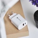 Charger Forcell (1xUSB-C1xUSB 3A 30W) white Charger Forcell (1xUSB-C1xUSB 3A 30W) white