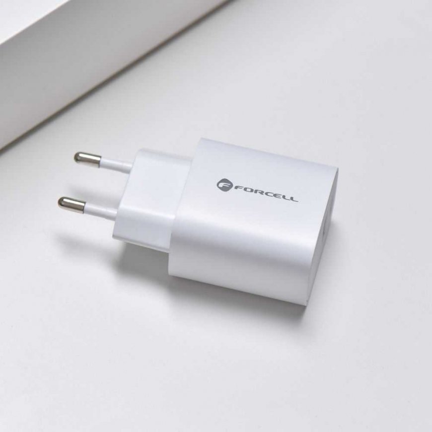 Charger Forcell (1xUSB-C1xUSB 3A 30W) white – 5