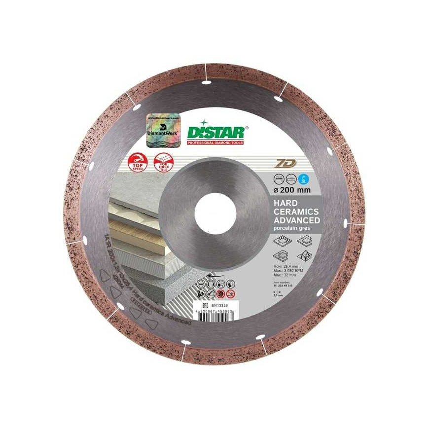 230MM DISTAR HARD CERAMICS ADVANCED Diamond Blade for Tiles