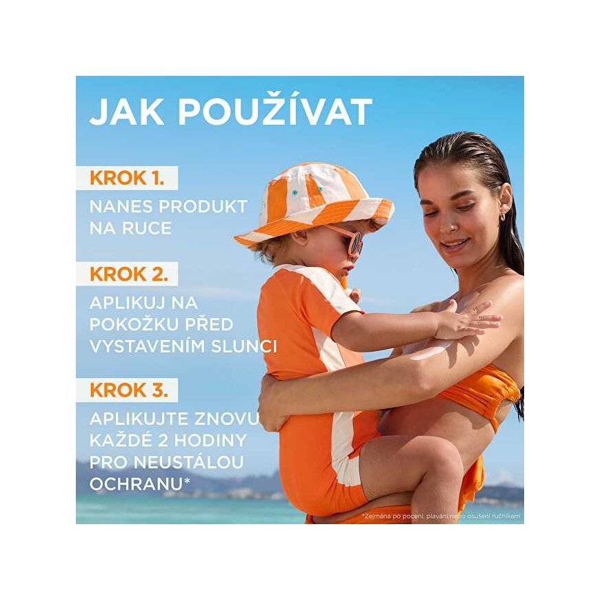 Garnier Ambre Solaire -suojasuihke SPF 50+ - Lasten suojasuihke herkälle iholle - 150 ml – 5