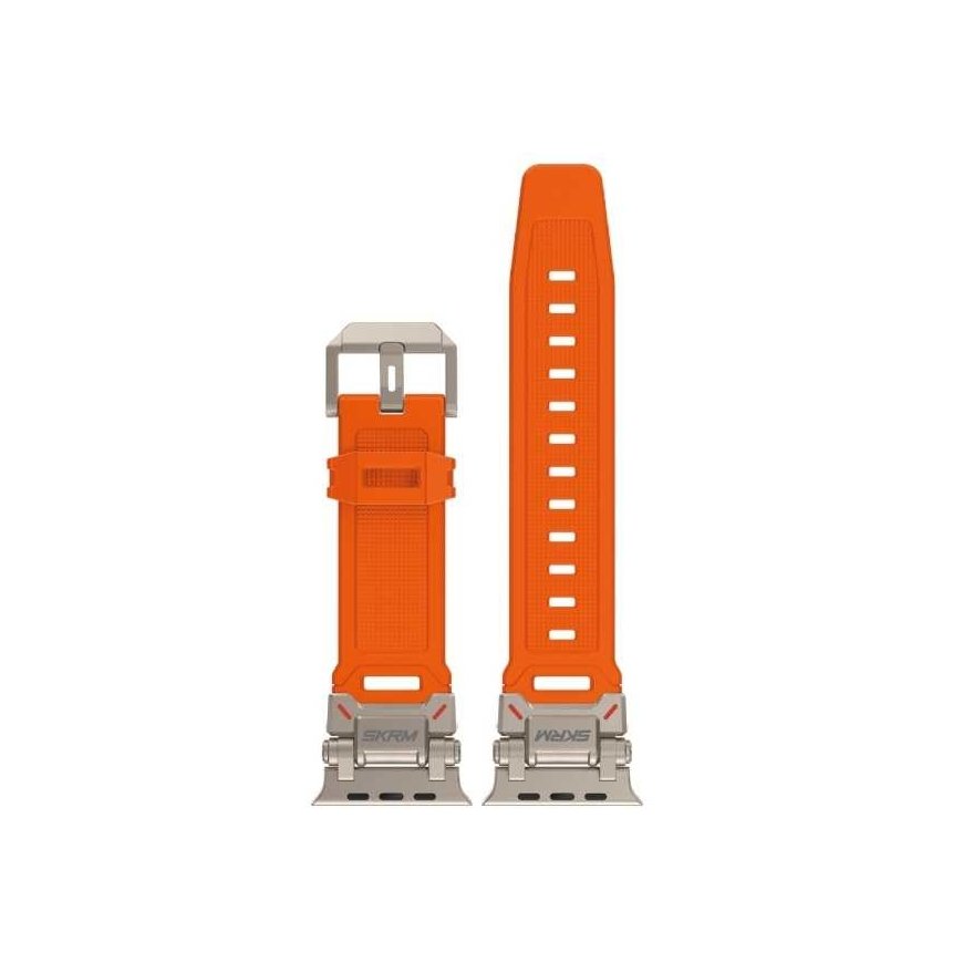 Skinarma apyrankė Titon Apple Watch Ultra 49mm oranžinės spalvos – 2