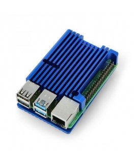 Odseven Raspberry Pi 4B aluminum radiator - box blue