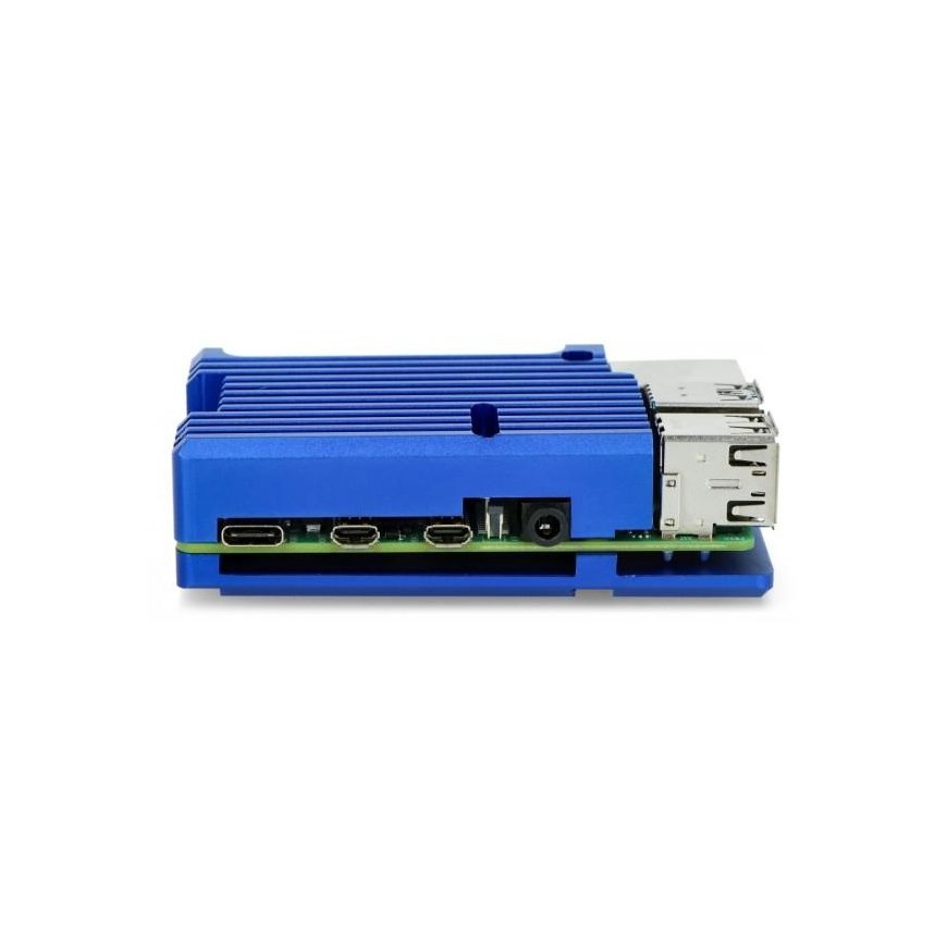 Odseven Raspberry Pi 4B aluminum radiator - box blue – 2
