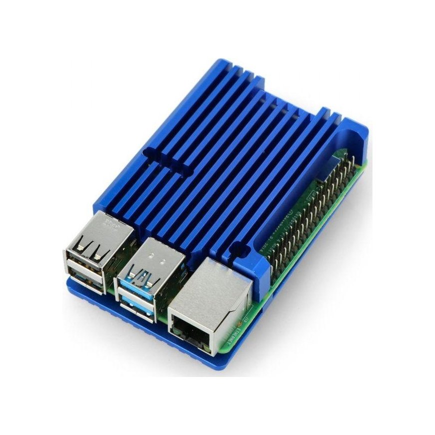 Odseven Raspberry Pi 4B aluminum radiator - box blue – 5