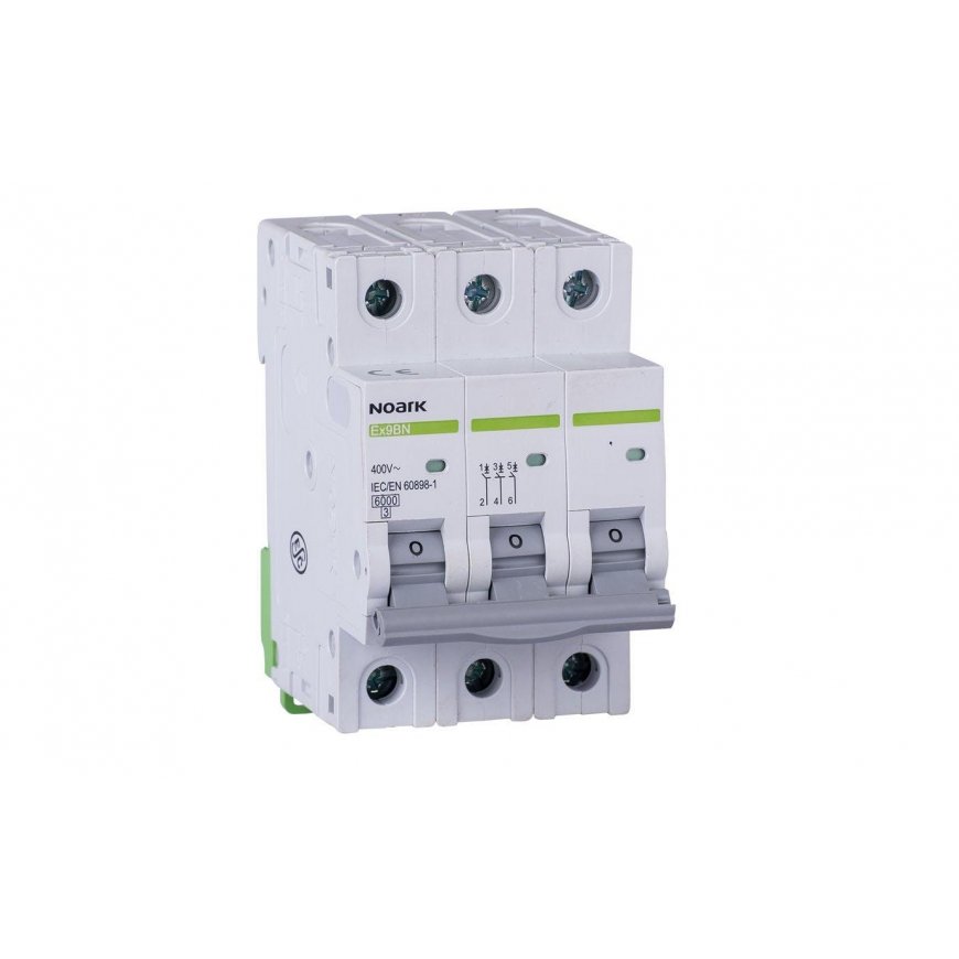 Noark miniature circuit breaker 3P C 25A 6kA AC Ex9BN 100145