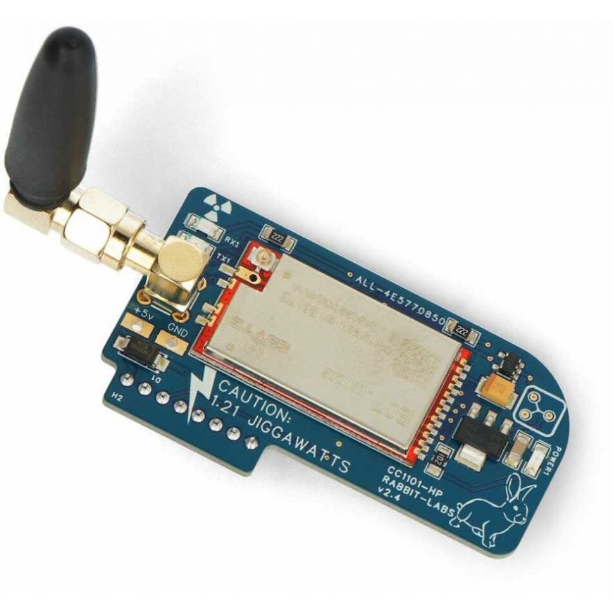 Lab401 Flux Capacitor - CC1101 signal amplifier with 433MHz antenna for Flipper Zero - Rabbit Labs