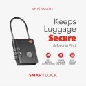 KEYSMART SmartLock TSA Approved Find My Lock, Juodas KEYSMART SmartLock TSA Approved Find My Lock, Juodas