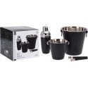Excellent Houseware Kokteilių gaminimo rinkinys plienas juoda 4 vnt. Excellent Houseware Kokteilių gaminimo rinkinys plienas juoda 4 vnt.