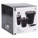 Excellent Houseware Cocktail making set steel black 4 pcs.