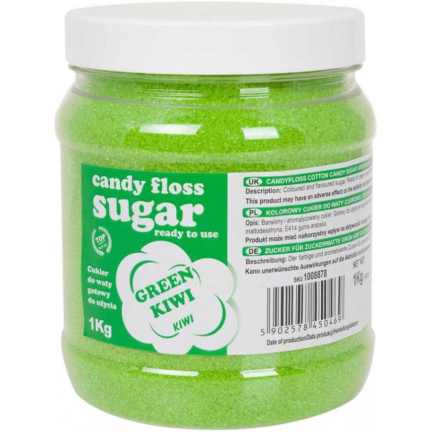Gsg24 Cotton candy sugar GSG1008878, kiwi flavor, 1kg – 2