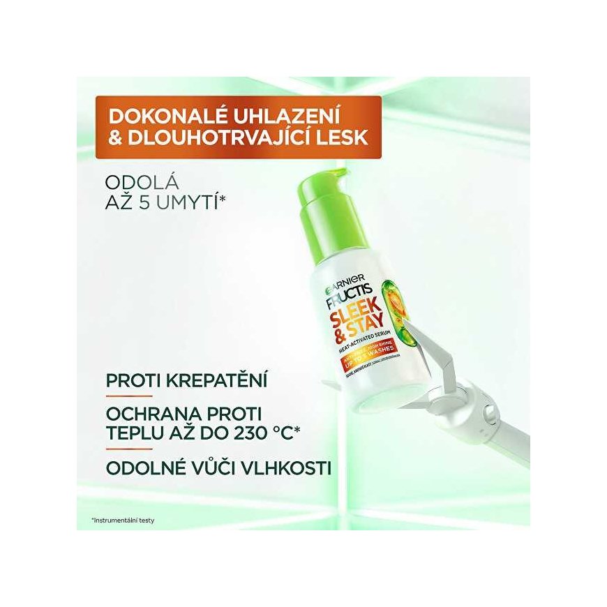 Garnier Fructis Keratin Sleek Heat Activated Serum – Serum for Dry and Frizzy Hair – 50 ml – 3