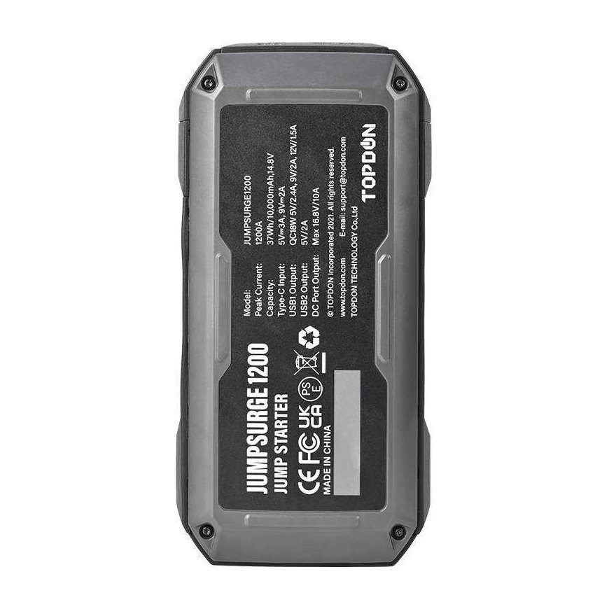 Viking TOPDON auton käynnistysapulaite JumpSurge 1200, 10000 mAh – 5