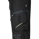 Neo Work trousers Mix&Match, 4-way stretch, black with green elements, size L Neo Work trousers Mix&Match, 4-way stretch, black with green elements, size L