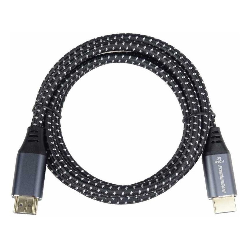 PREMIUMCORD Cable Ultra HDMI 2.1 High Speed+ Ethernet kabelis 8K@60Hz, paauksuotos jungtys, 5m – 3