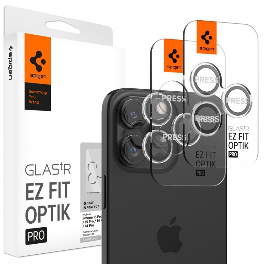 Spigen GLAS.tR EZ Fit Optik Pro Camera lens protector Apple 2 шт