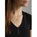 Agate Minimalist Silver Necklace for Women AGT-N006W Agate Minimalist Silver Necklace for Women AGT-N006W