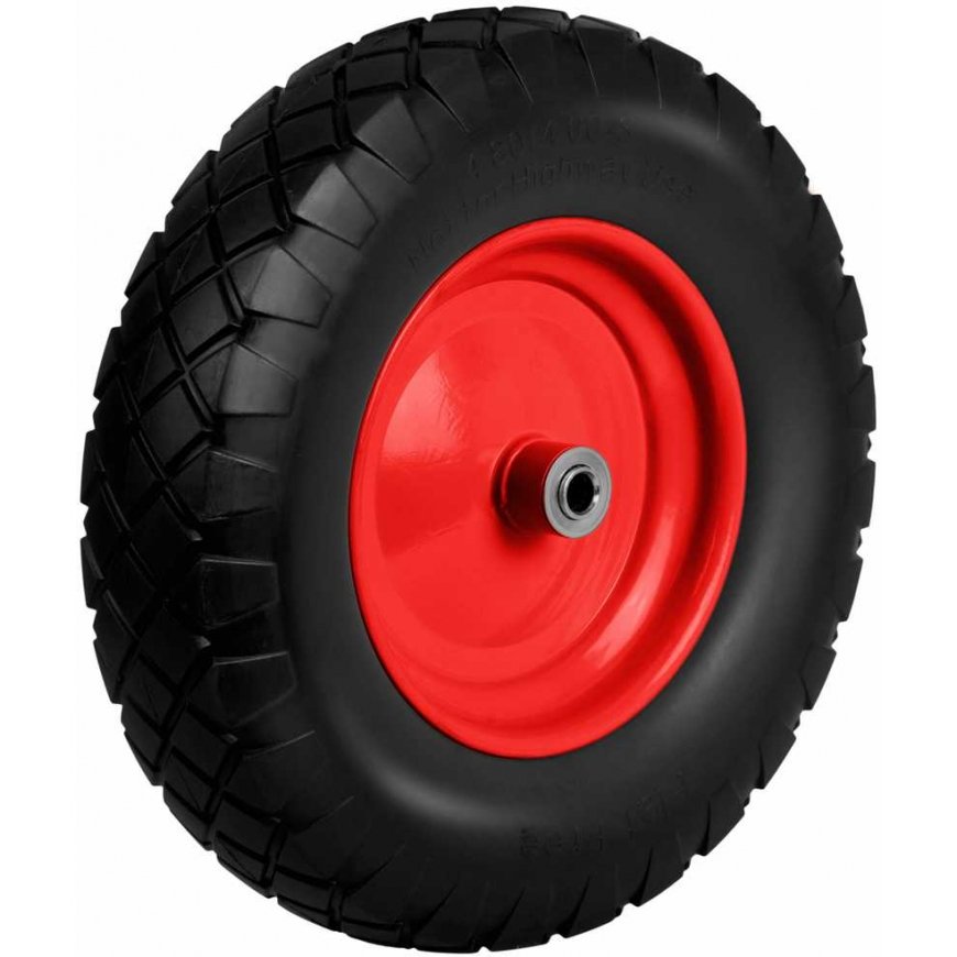 Wheel Tubeless wheelbarrow wheel 4.00-8 black and red Humberg – 3