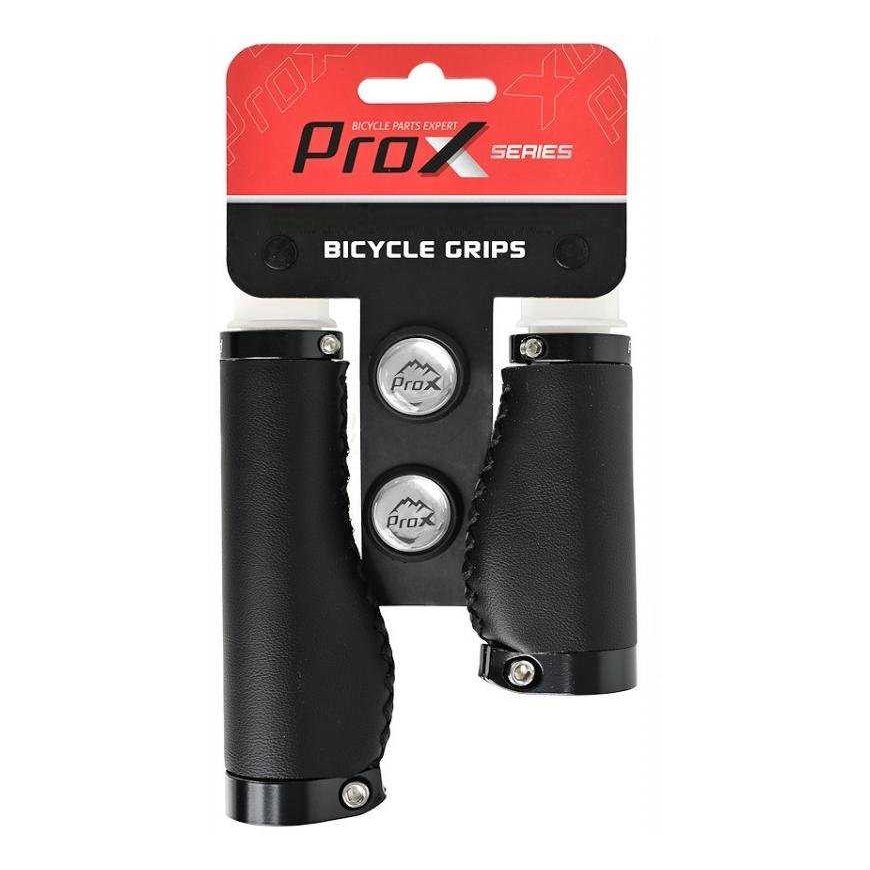 Handlebar grips ProX GP-451 130+92mm Eco leather 2xLock-on