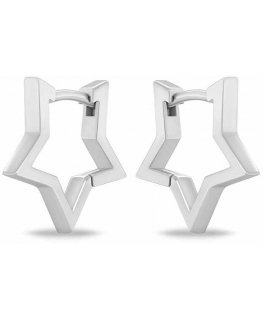 Brilio Silver Original silver star-shaped earrings EA1173W