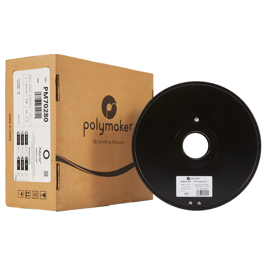 Polymaker PolyLite ASA - 3kg - 1.75mm - White – 3