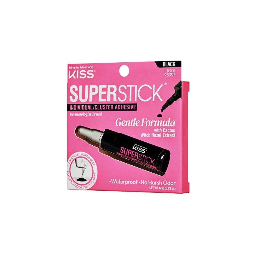 KISS Eyelash Glue "Super Stick Individual" (eyelash clump glue) 6.5 g black – 2