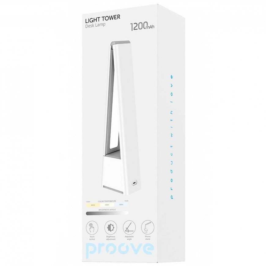 Proove table lamp Light Tower LED 1200mAh 5W white – 2