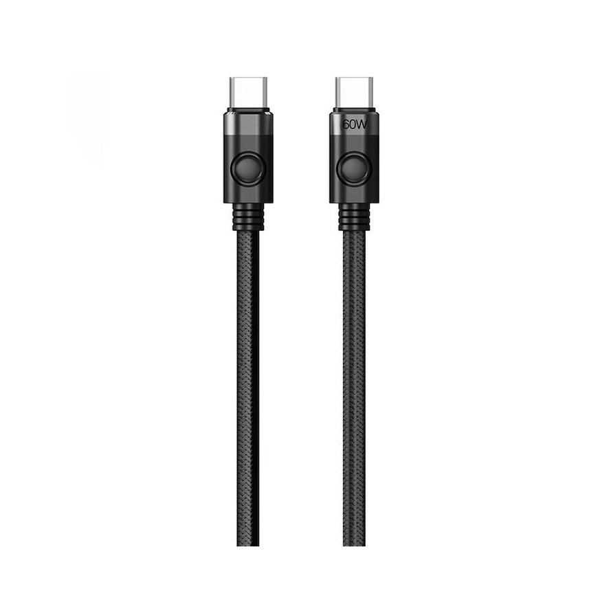 Orico CDX 60W 3A Power Delivery USB-C - USB-C 1m Cable - Black
