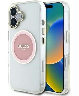 Case Guess IML Metal Colored Circle Classic Logo MagSafe fo