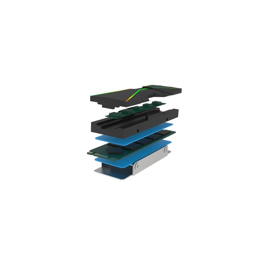 Xilence M2SSD.B.ARGB Atmiņas modulis Dzesinātājs Melns 1 pcs – 4