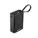 Sandberg Powerbank 20000 PD20W Connect 20000 mAh Melns Sandberg Powerbank 20000 PD20W Connect 20000 mAh Melns