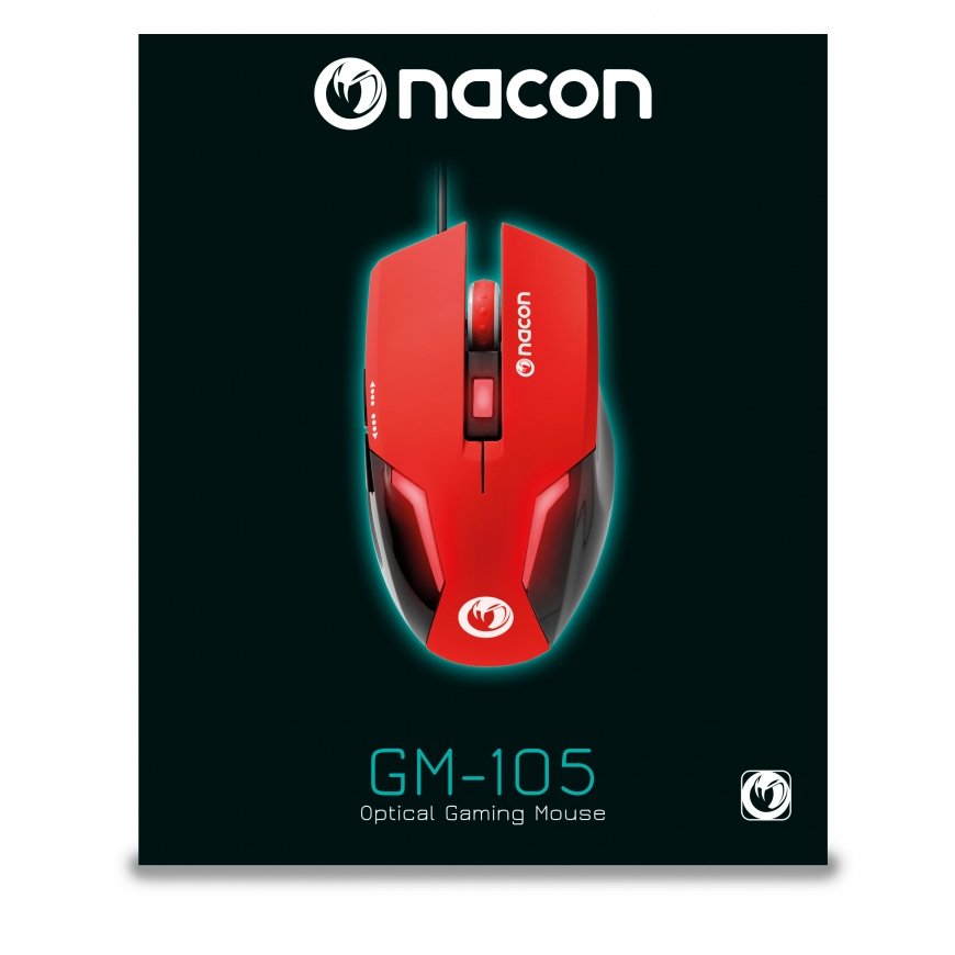NACON GM-105 pele Speļu Labā roka USB Type-A Optisks 2400 DPI – 3