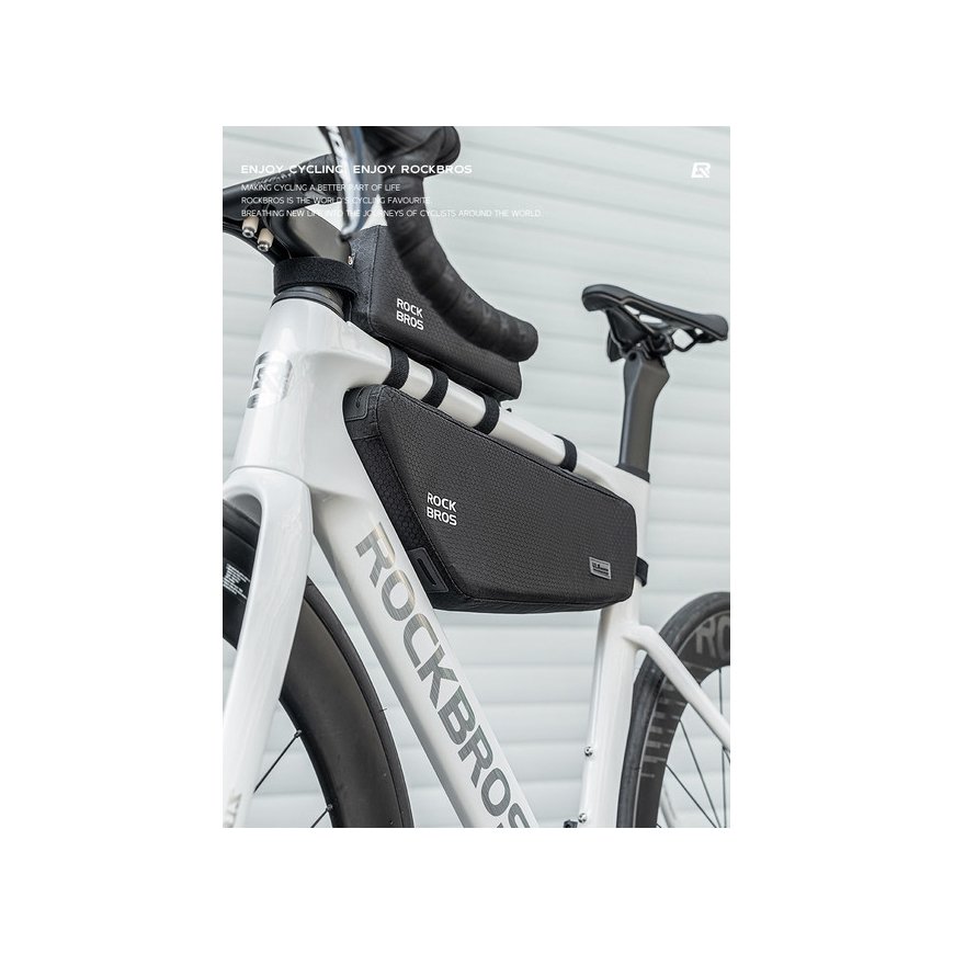 Rockbros Top Tube Frame Bag 0.9l - Black