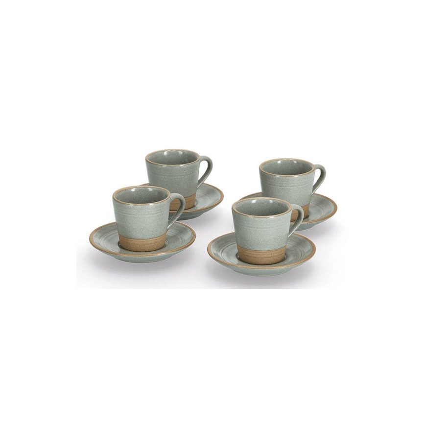 Zeller Present 26538 cup Brown, Green Espresso 4 pc(s)