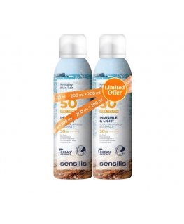 Sensilis INVISIBLE & LIGHT body spray SPF50+ pack 2 x 200 ml