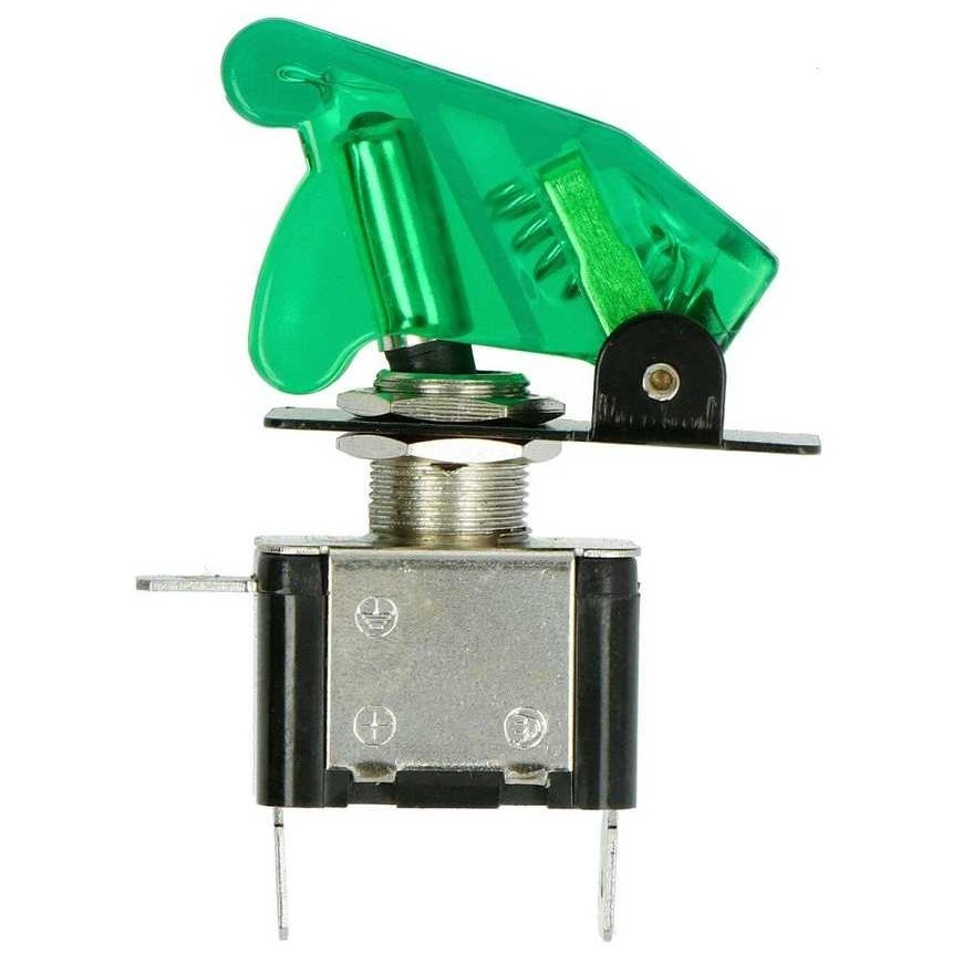 Tumbler ON-OFF 12V / 20A with backlight, green, Adafruit 3307 – 2