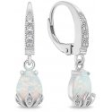 Brilio Silver Charming silver earrings with opals EA929W Brilio Silver Charming silver earrings with opals EA929W