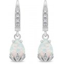 Brilio Silver Charming silver earrings with opals EA929W Brilio Silver Charming silver earrings with opals EA929W