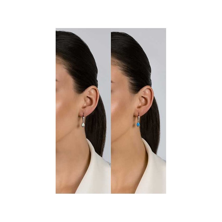 Brilio Silver Charming silver earrings with opals EA929W – 5
