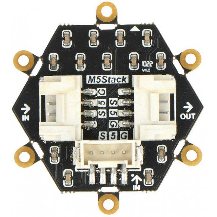 Neo Hex - šešiakampė 37x RGB LED plokštė - WS2812 - M5Stack A045-B – 2