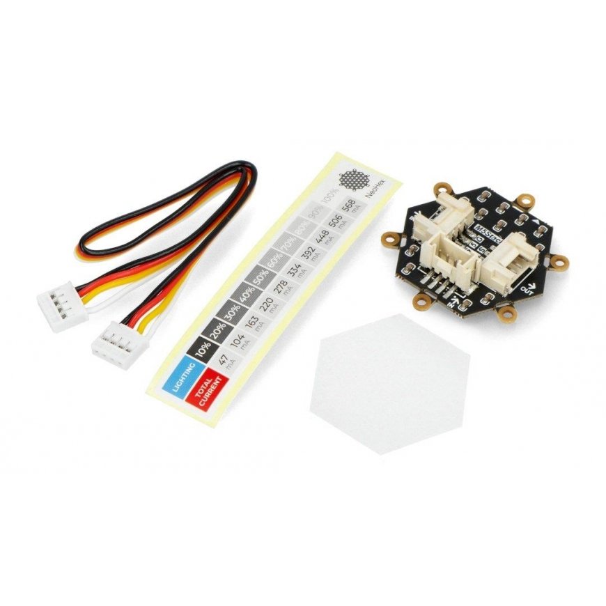 Neo Hex - hexagonal 37x RGB LED board - WS2812 - M5Stack A045-B – 4