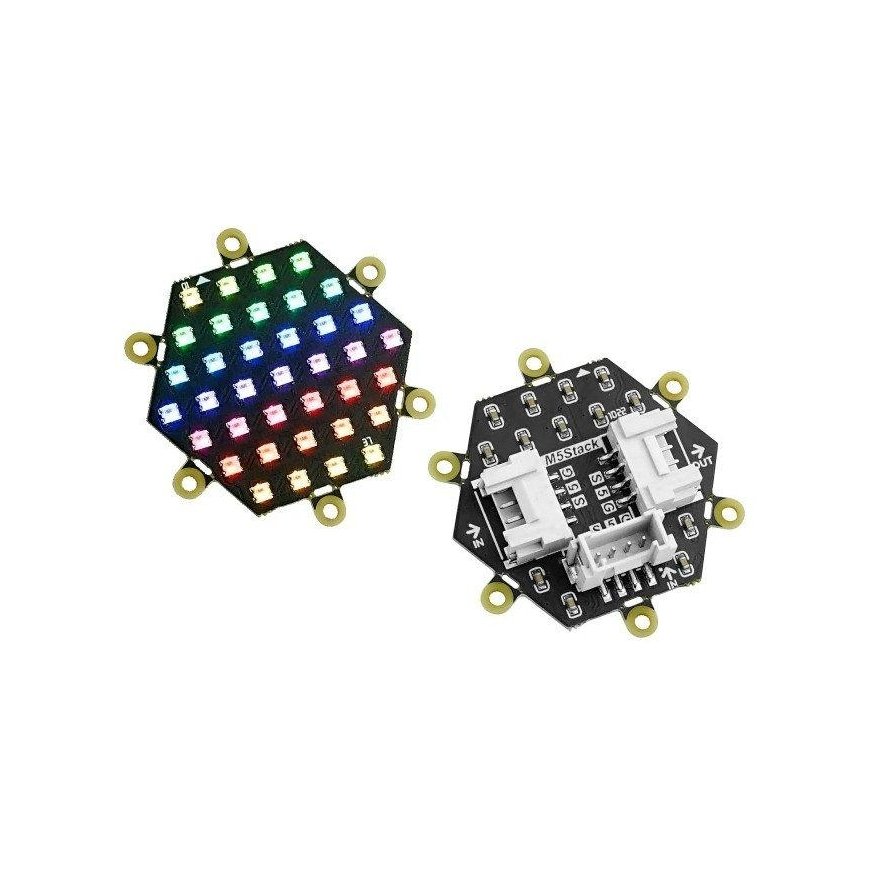 Neo Hex - hexagonal 37x RGB LED board - WS2812 - M5Stack A045-B – 5